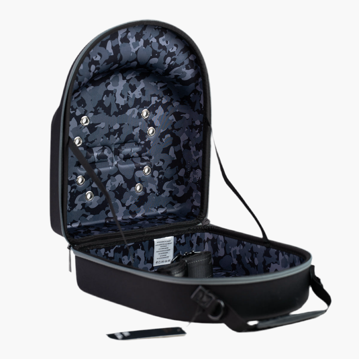 Cap Carrier negro y gris