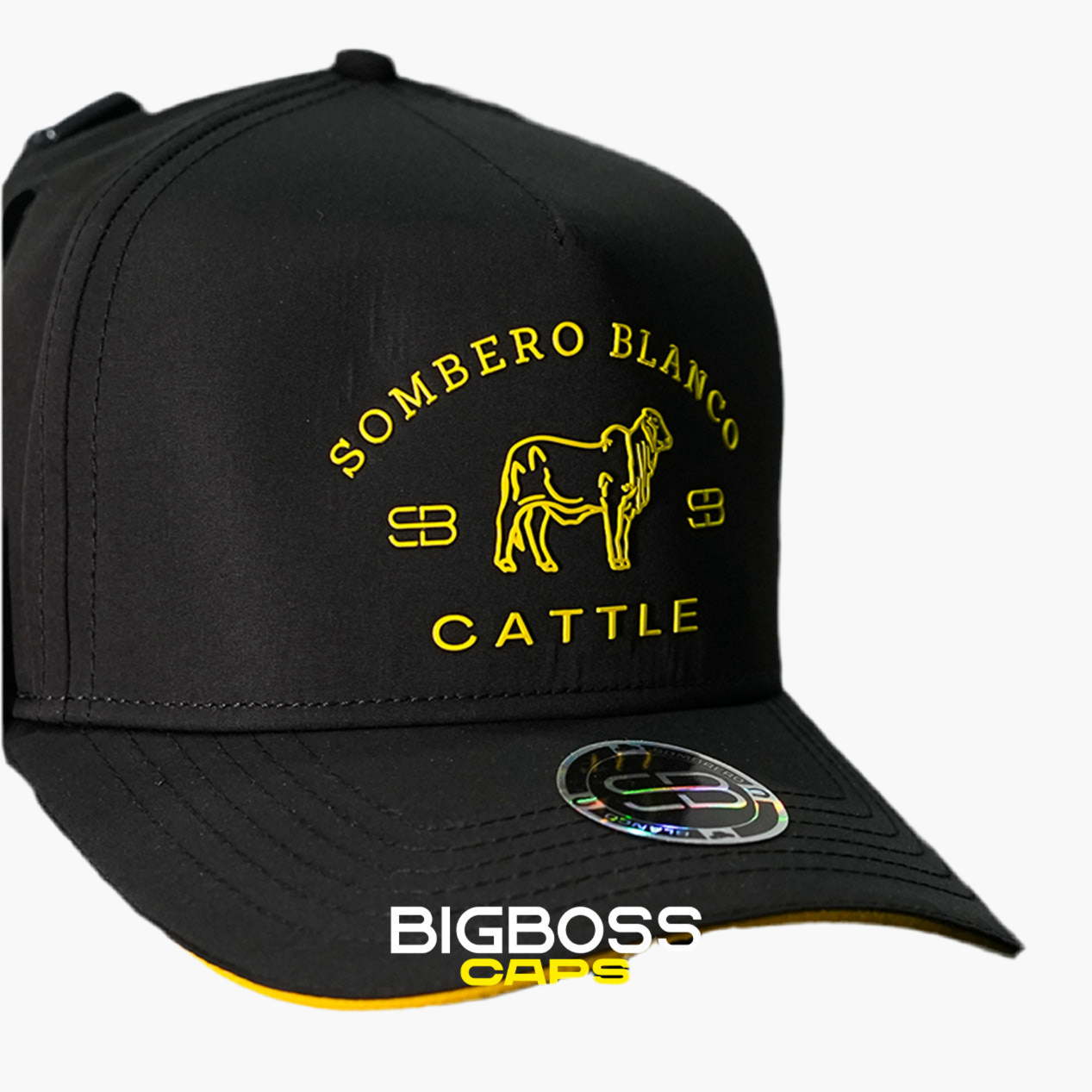 Sombrero Blanco - Black and Yellow
