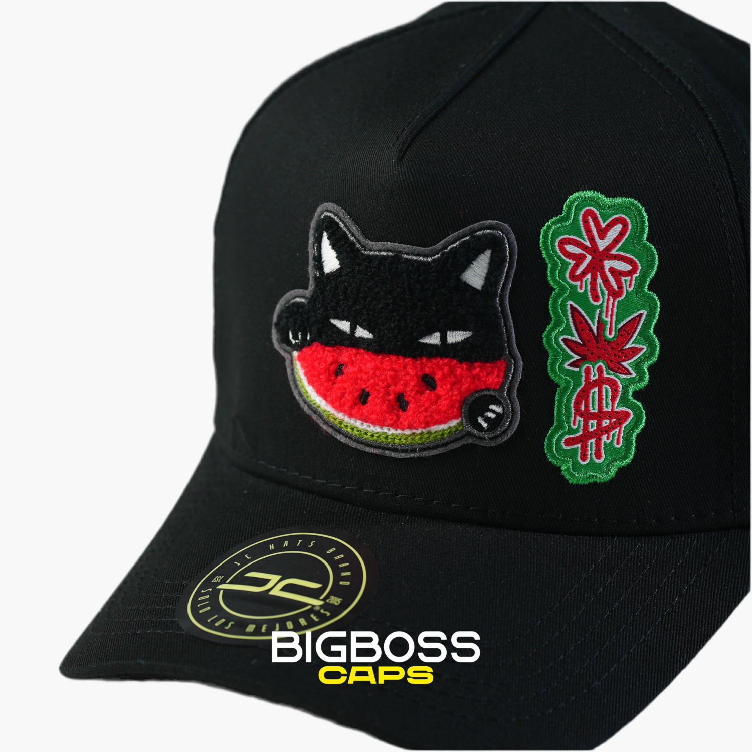 WATERMELON ON CAT BLACK