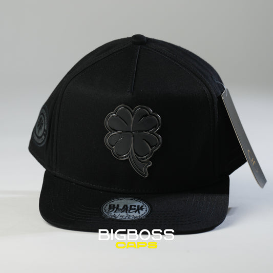 JC HATS - TREBOL BLACK ON BLACK PLANA