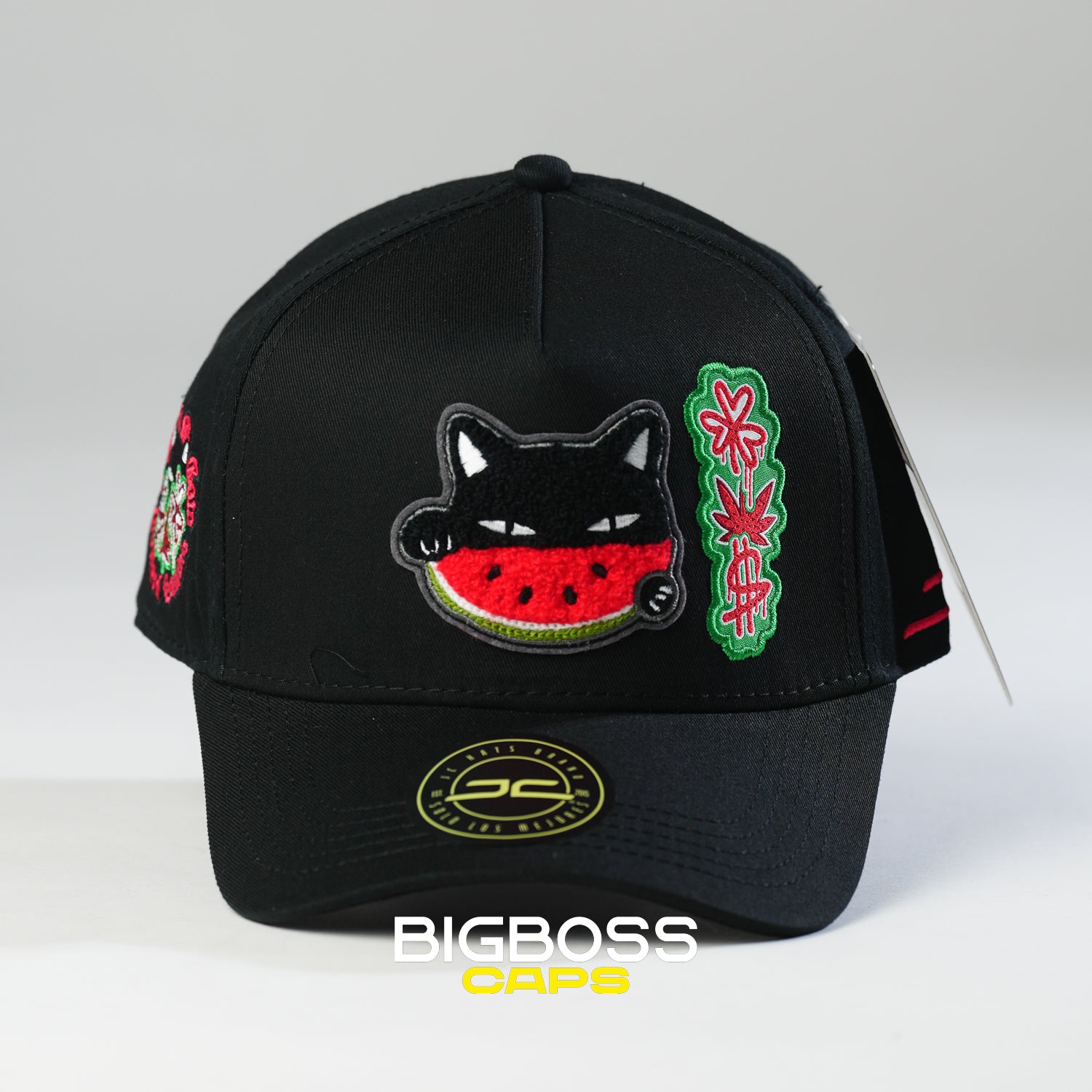 WATERMELON ON CAT BLACK – Bigboss Caps