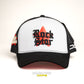 JC HATS - ROCK STAR WHITE BLACK